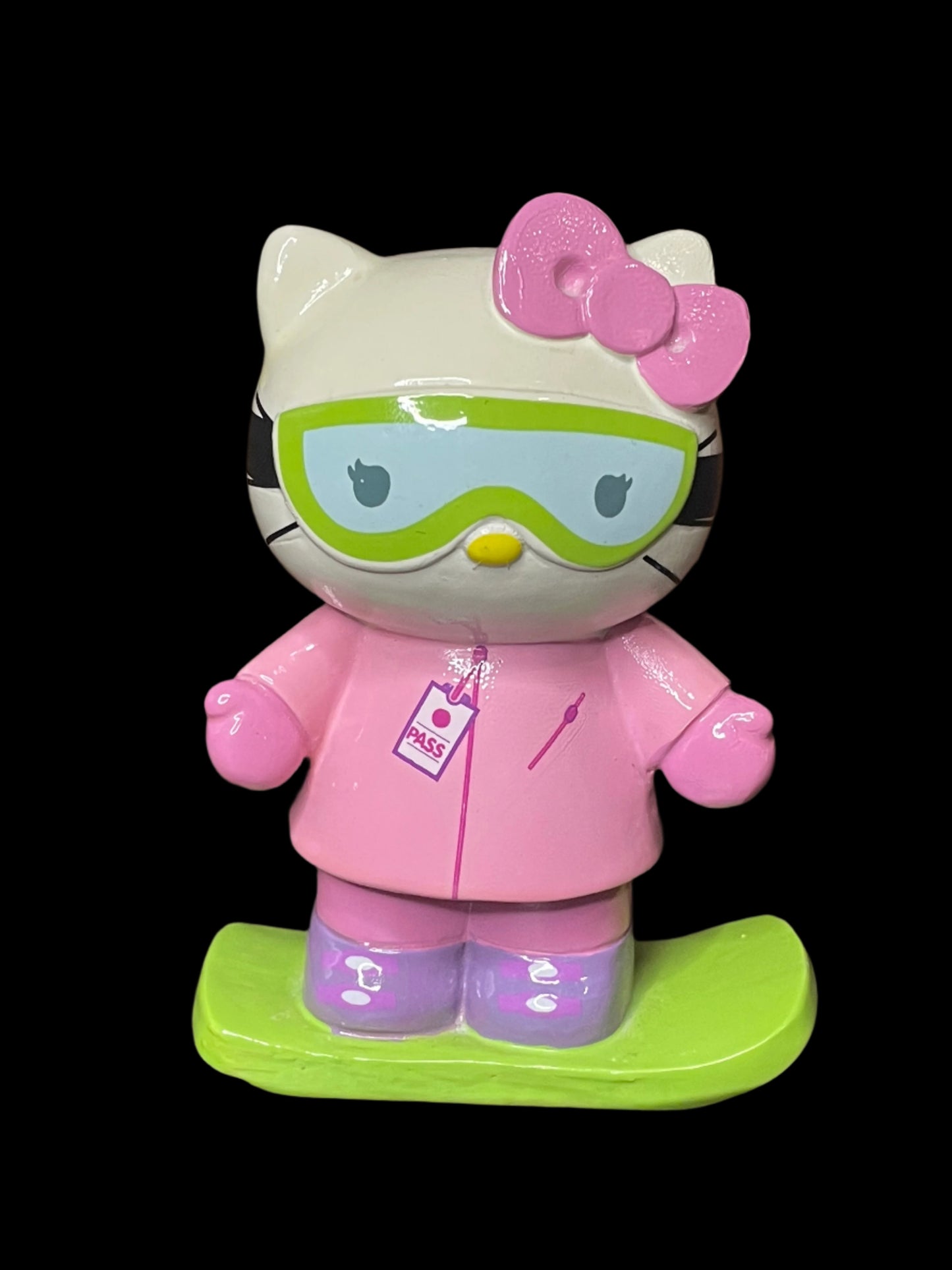 2013 Sanrio Hello Kitty Snowboarder Collectible Ceramic Piggy Bank