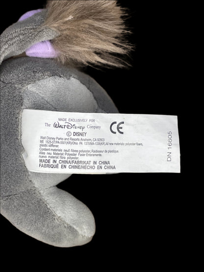 Walt Disney Park Winnie the Pooh Eeyore Rattle Stuffed Plush