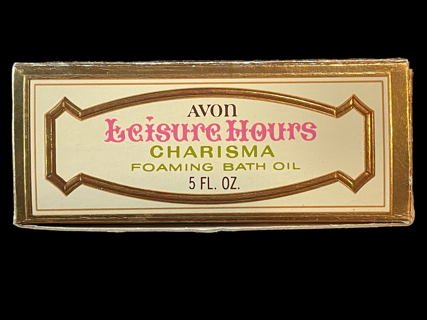 Avon Leisure Hours Charisma Foaming Bath Oil 5oz Empty