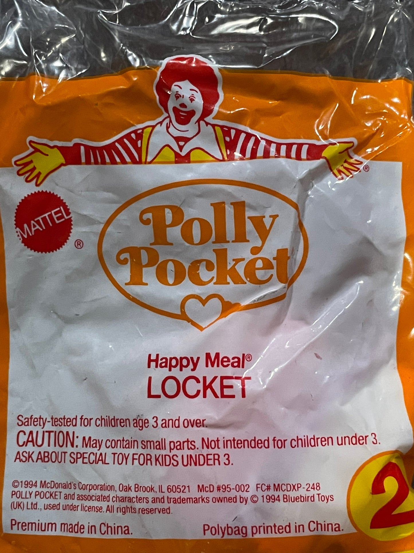 1994 Polly Pocket Locket McDonald's Happy Meal Toy