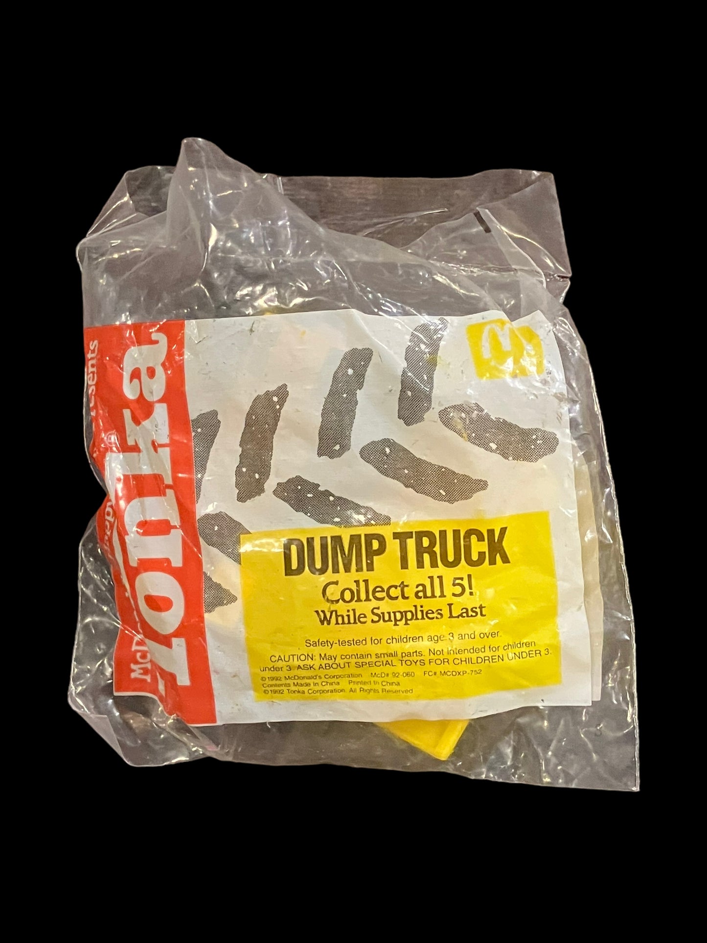 1992 Tonka Truck Dump Truck McDonald's Happy Meal Toy