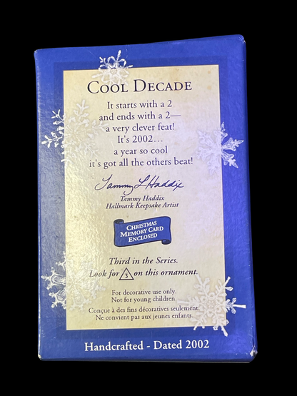 2002 Hallmark Keepsake Ornament Cool Decade #3