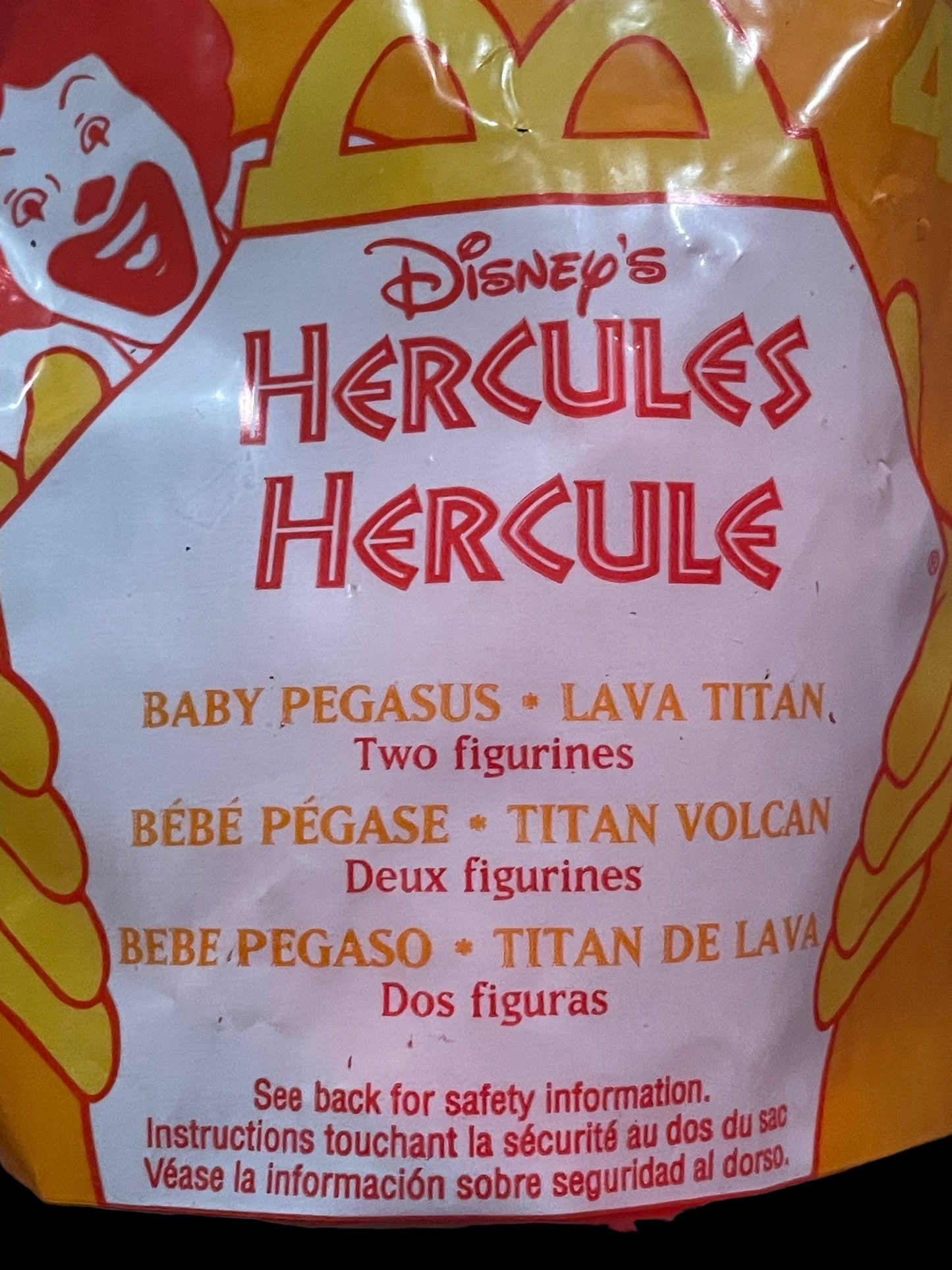 1996 Hercules Baby Pegasus & Lava Titan McDonald's Happy Meal Toy