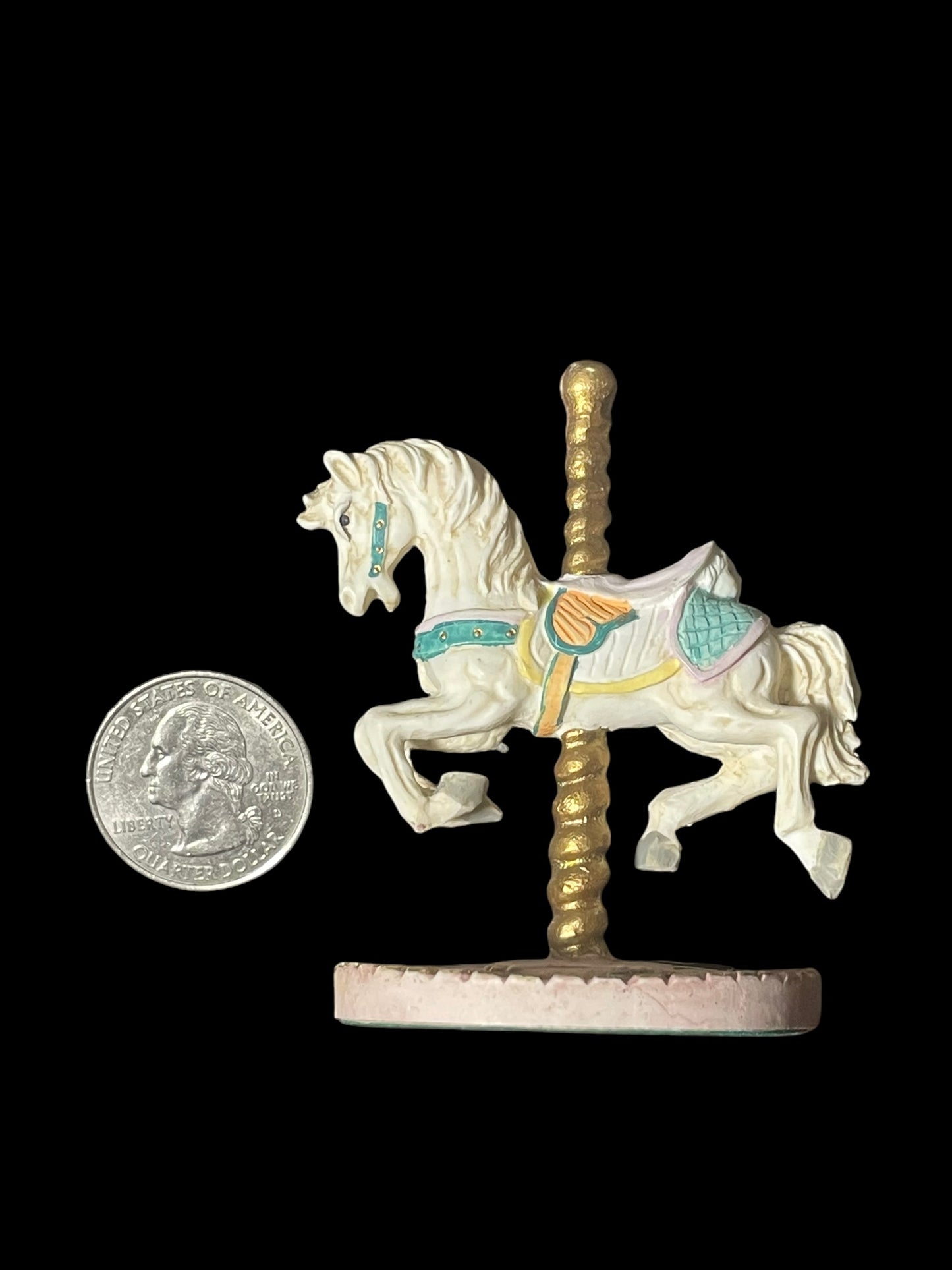 1991 Willitts Ceramic Carousel Horse Mini Figurine