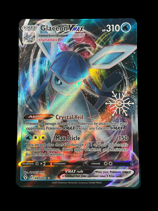 Glaceon VMAX Snowflake Stamp #41 Pokemon Evolving Skies Graded GEM MINT 10