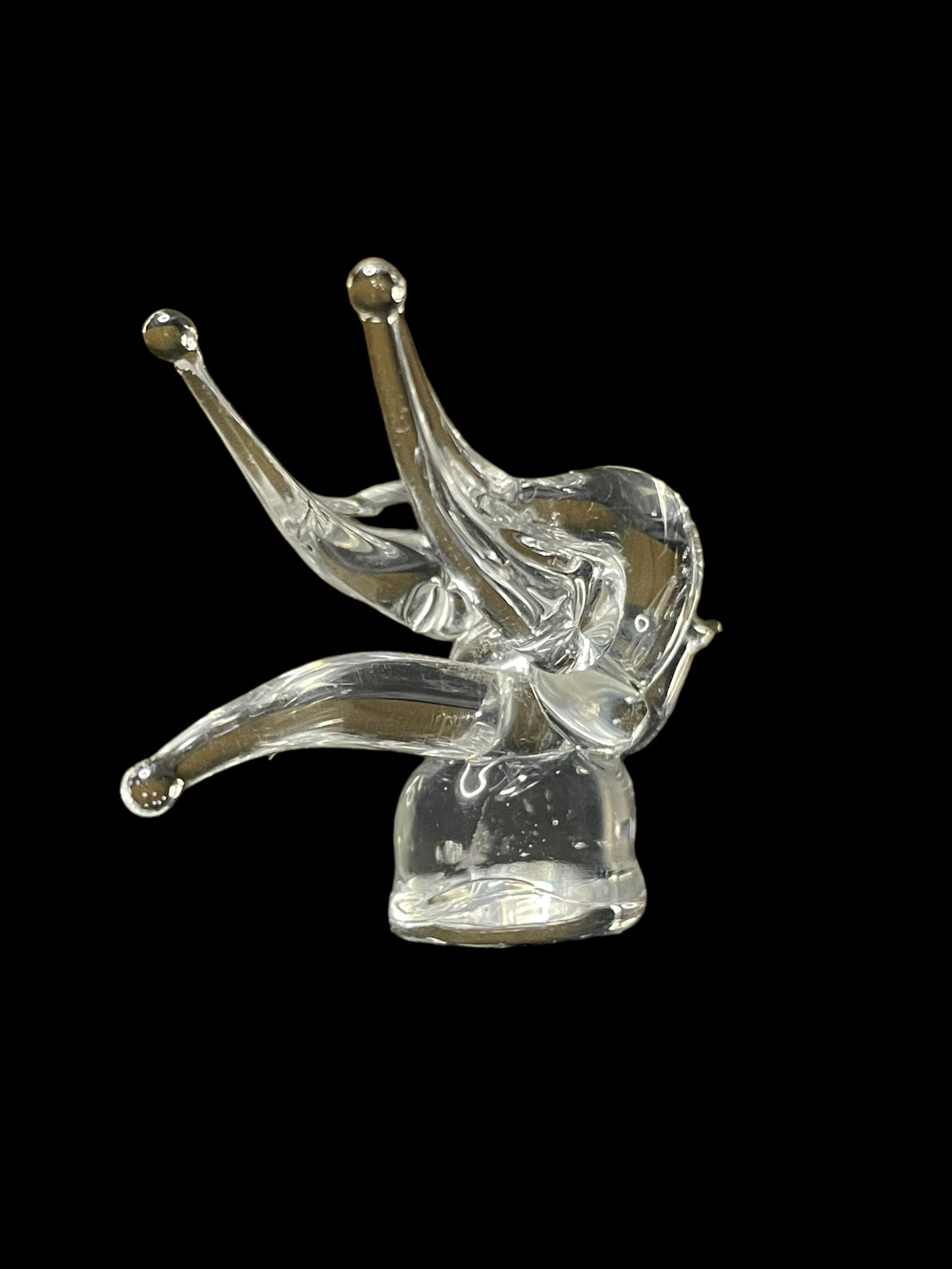 Vintage Mini Glass Crystal Bird Figurine