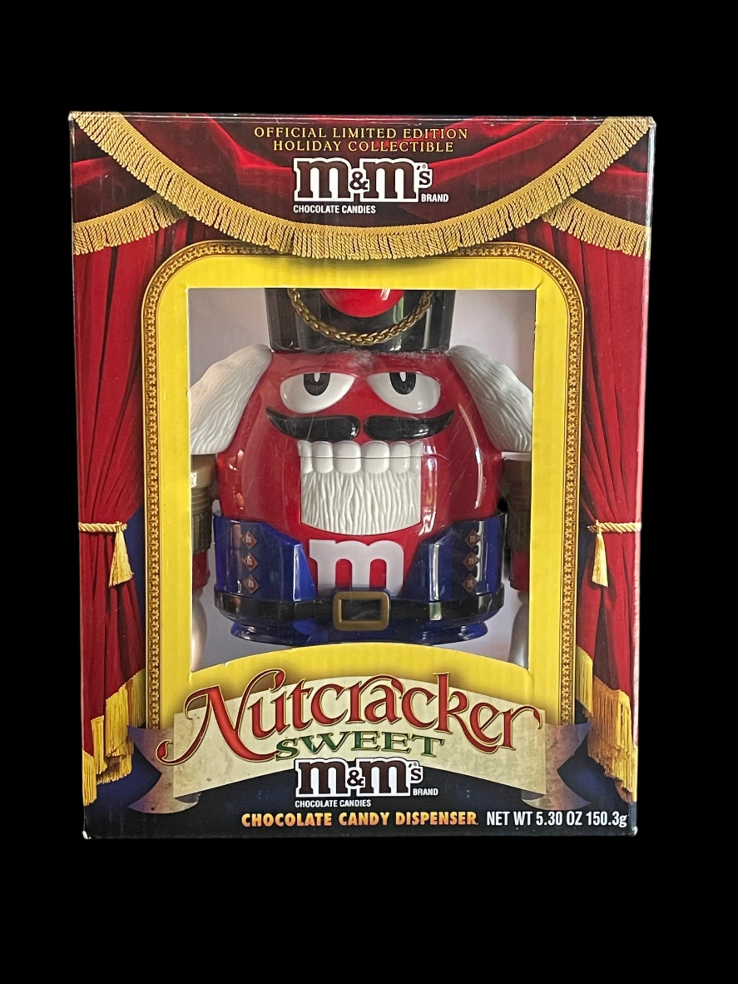 Official Limited Edition Holiday Collectible M&M Red Nutcracker Sweet Candy Dispenser