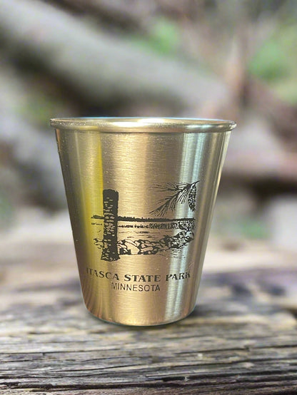 Itasca State Park Minnesota Stainless Steel Shot Glass