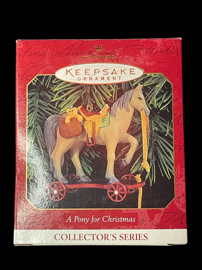 1999 Hallmark Keepsake Ornament A Pony for Christmas #2