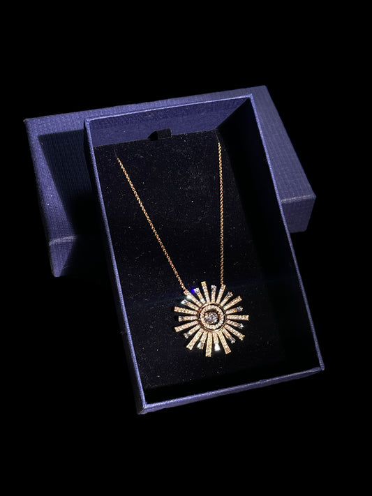 Swarovski Sunshine Necklace Rose-Gold Tone Plated 5459593