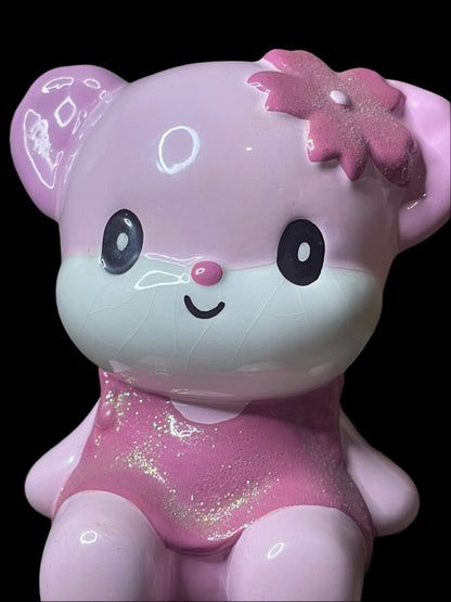 Rare Cute 2002 Sanrio Hello Kitty Pinki Lili Ceramic Piggy Bank Discontinued Character