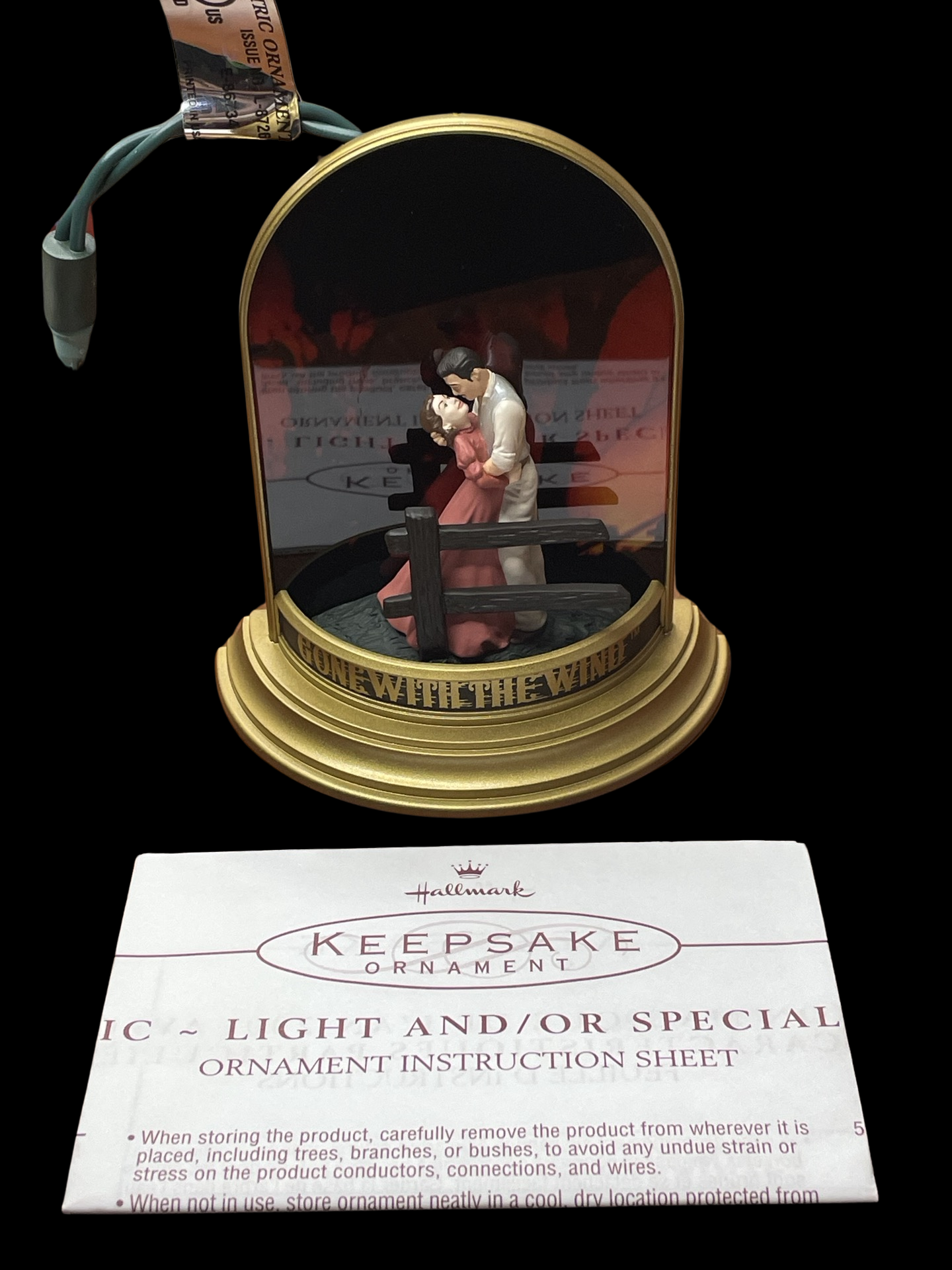 2001 Hallmark Keepsake Ornament Farewell Scene, Gone With the Wind, Magic