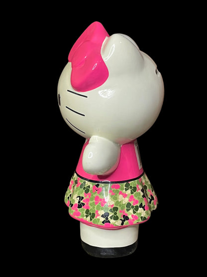 2014 Sanrio Hello Kitty Pink Army Camouflage Ceramic Piggy Bank