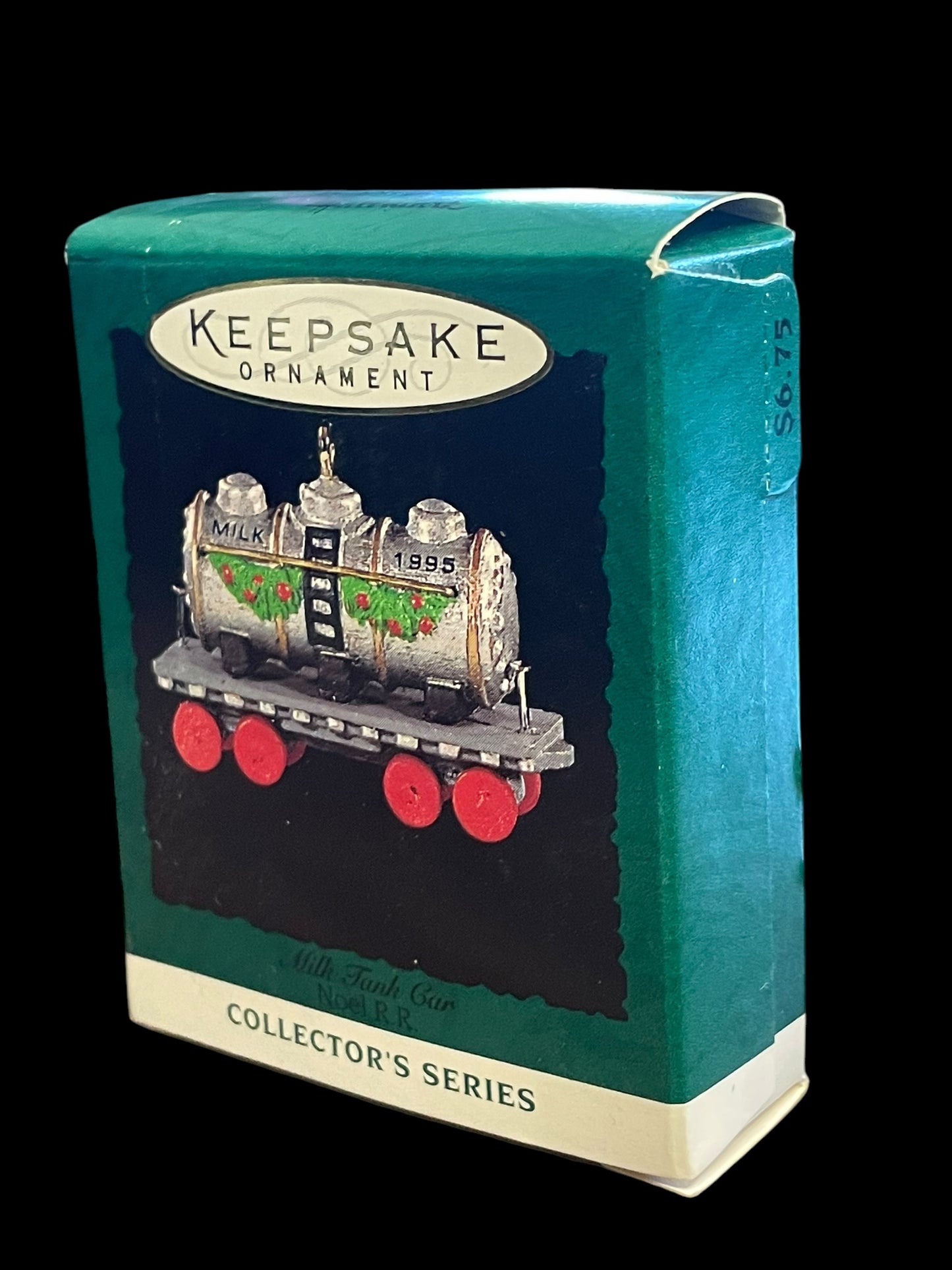 1995 Hallmark Keepsake Ornament Milk Tank Car Noel R.R. #7 Miniature