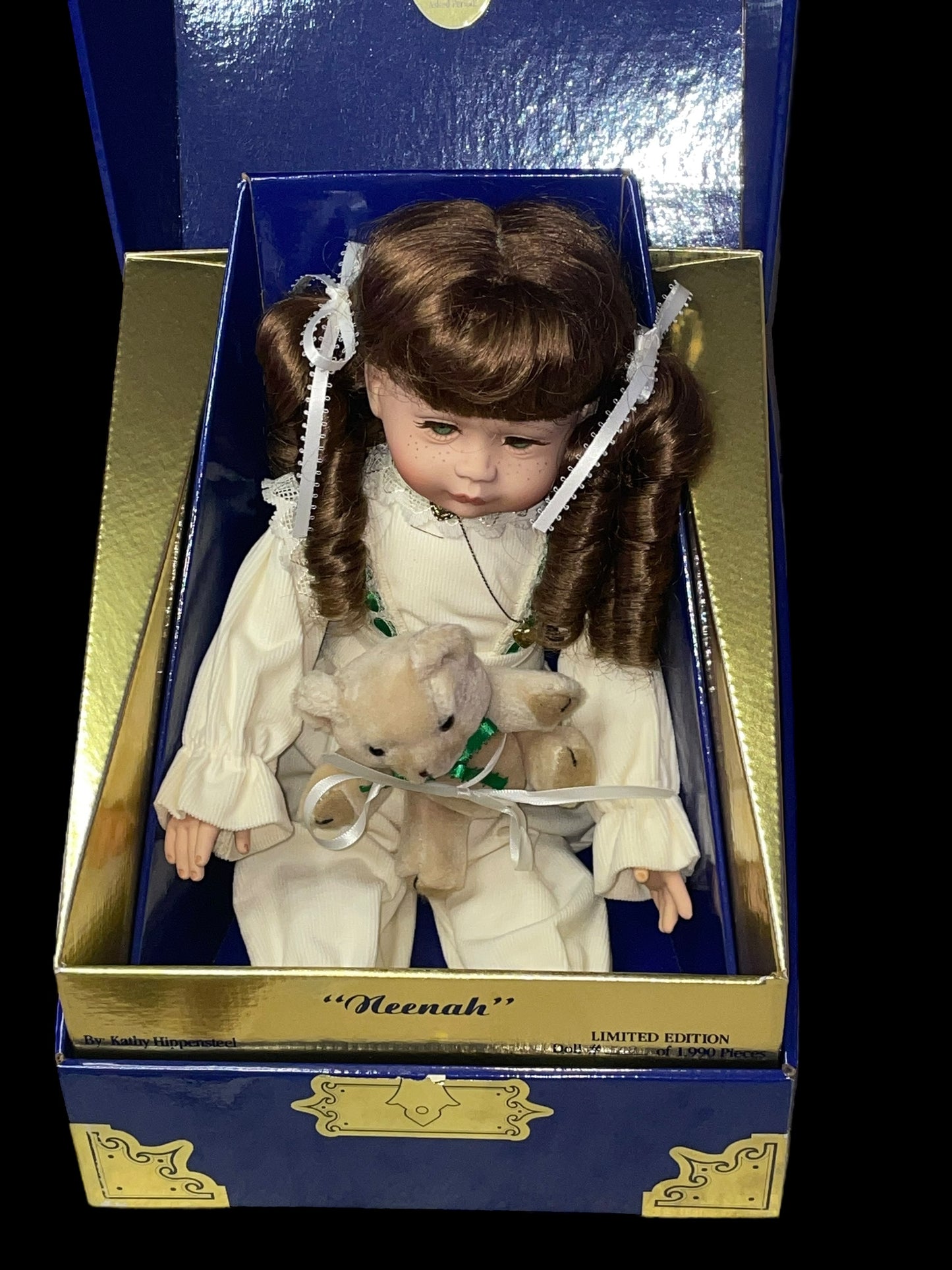 1989 Royal Vienna Collection Doll Neenan Signed Kathy Hippensteel with Original Box and COA