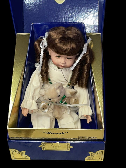 1989 Royal Vienna Collection Doll Neenan Signed Kathy Hippensteel with Original Box and COA