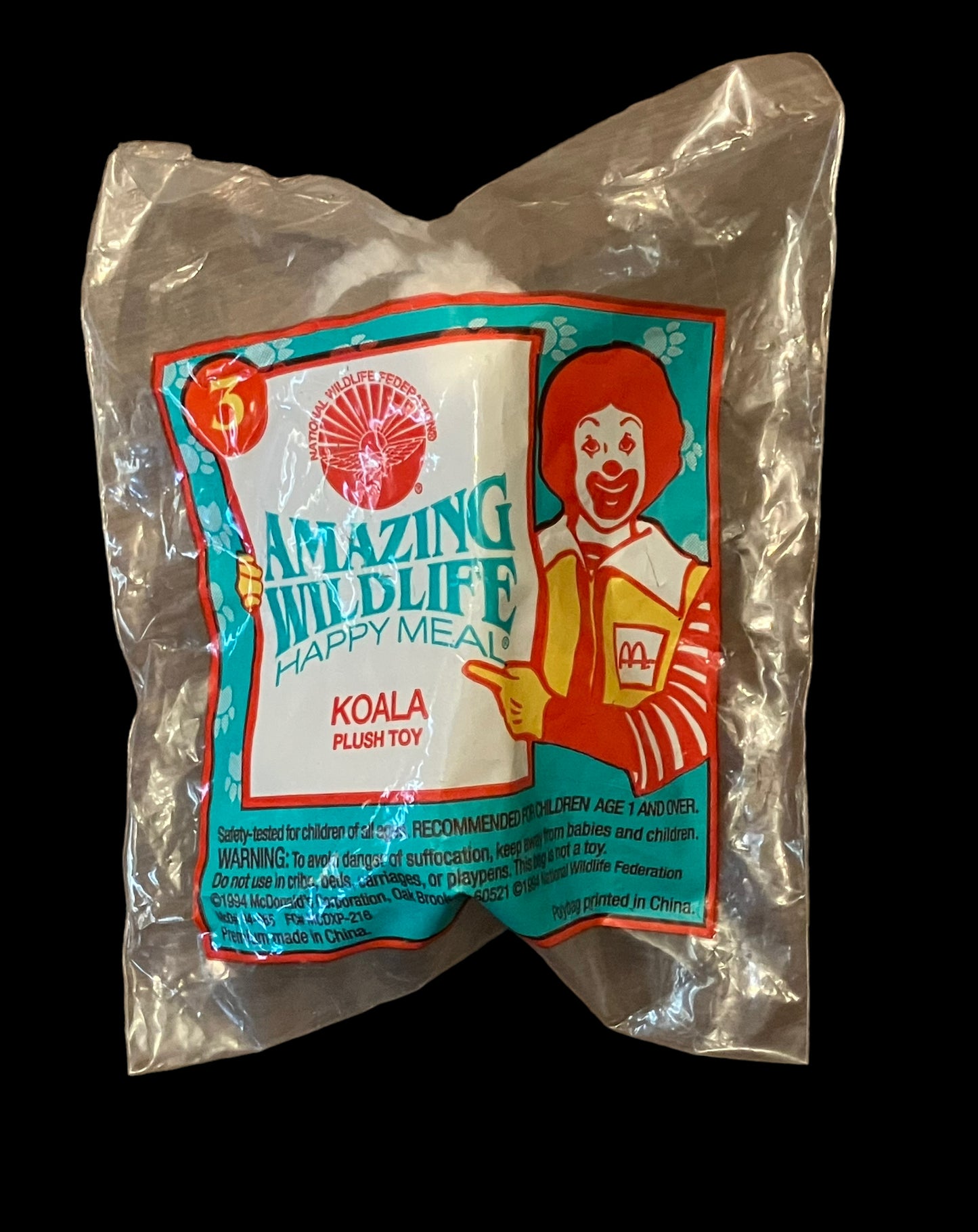 1994 Amazing Wildlife Koala McDonald's Happy Meal Toy