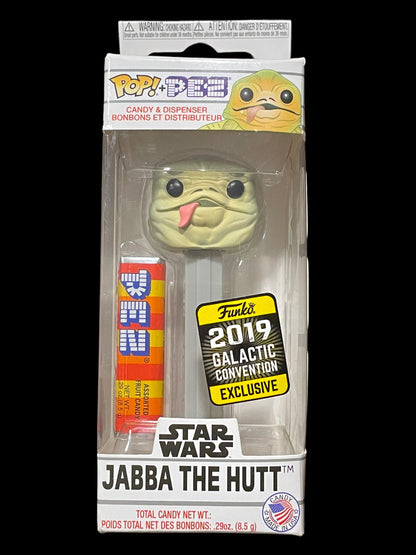 2019 Funko Pop and Pez Star Wars Jabba The Hutt Galactic Con Exclusive