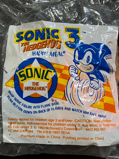 1993 Sonic 3 Sonic McDonald's Happy Meal Toy