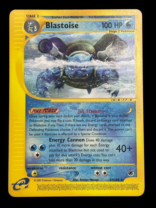 Blastoise #37 2002 Pokemon Expedition Graded MINT+ 9.5