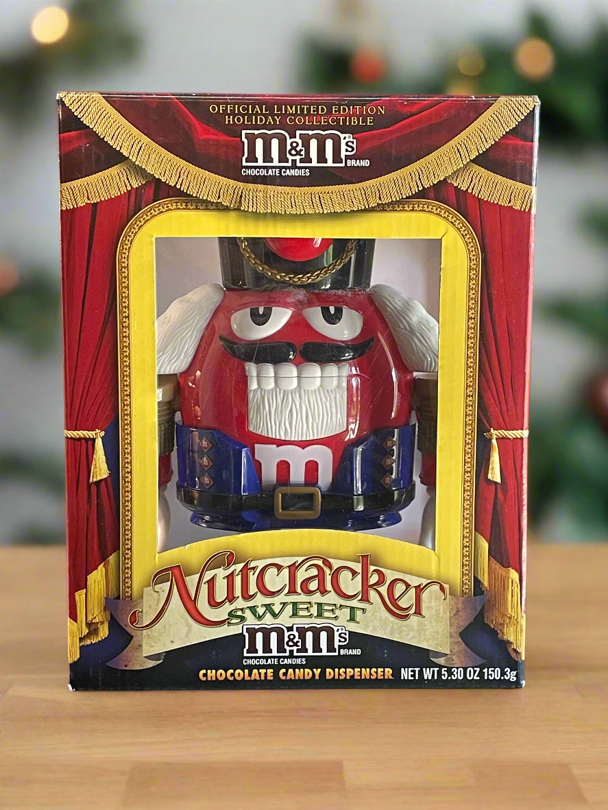 Official Limited Edition Holiday Collectible M&M Red Nutcracker Sweet Candy Dispenser