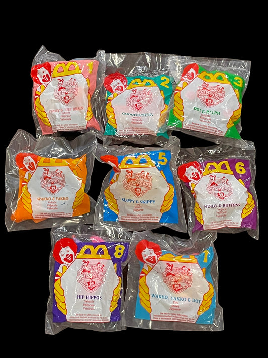 1994 Animaniac Complete Set of 8 McDonald's Happy Meal Toy