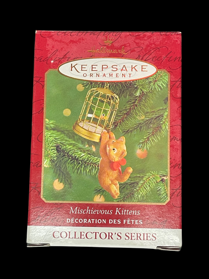 2000 Hallmark Keepsake Ornaments Mischievous Kittens #2