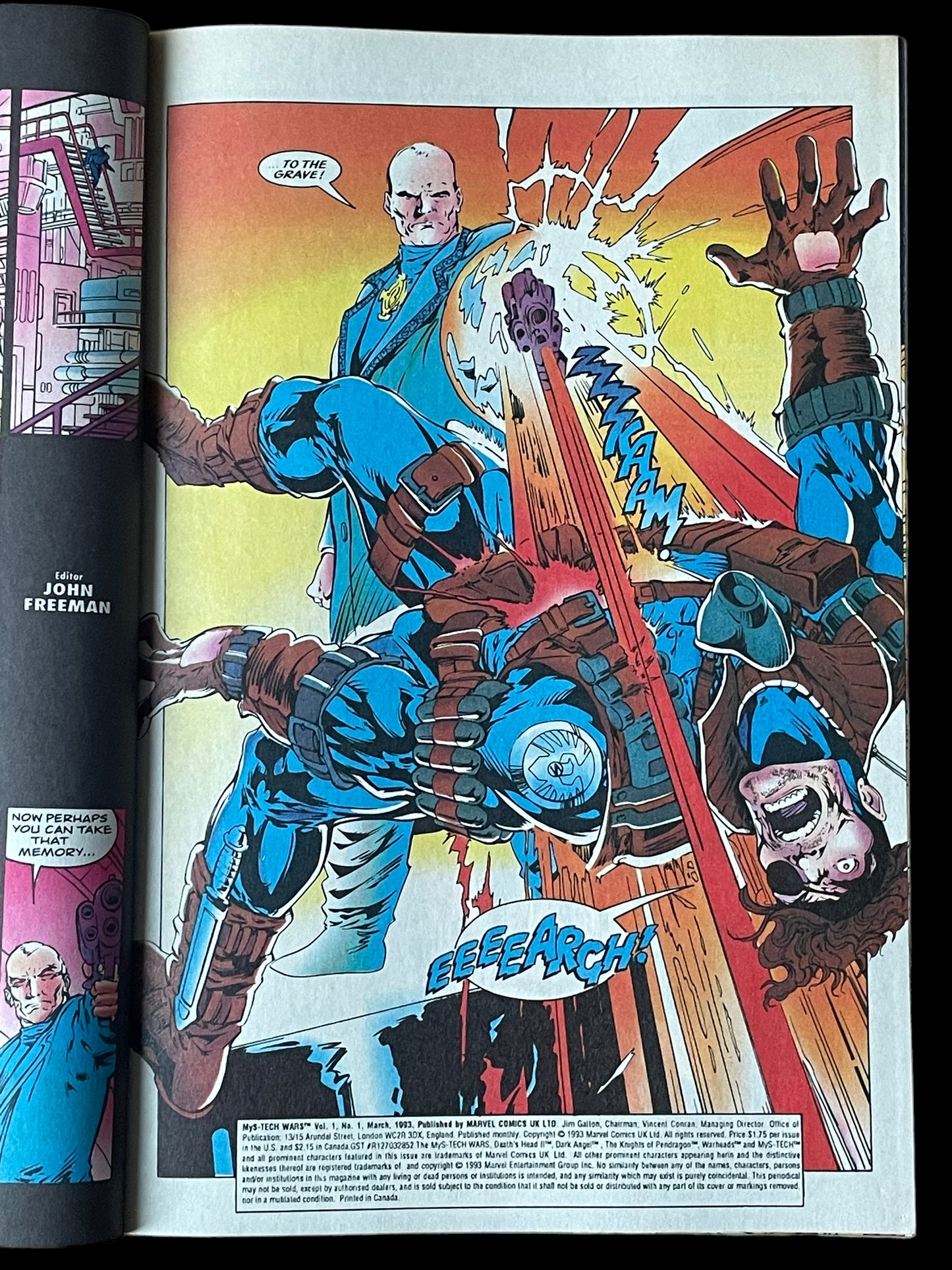 Mys-Tech Wars 1 of 4 March 1993 Marvel Comics Book