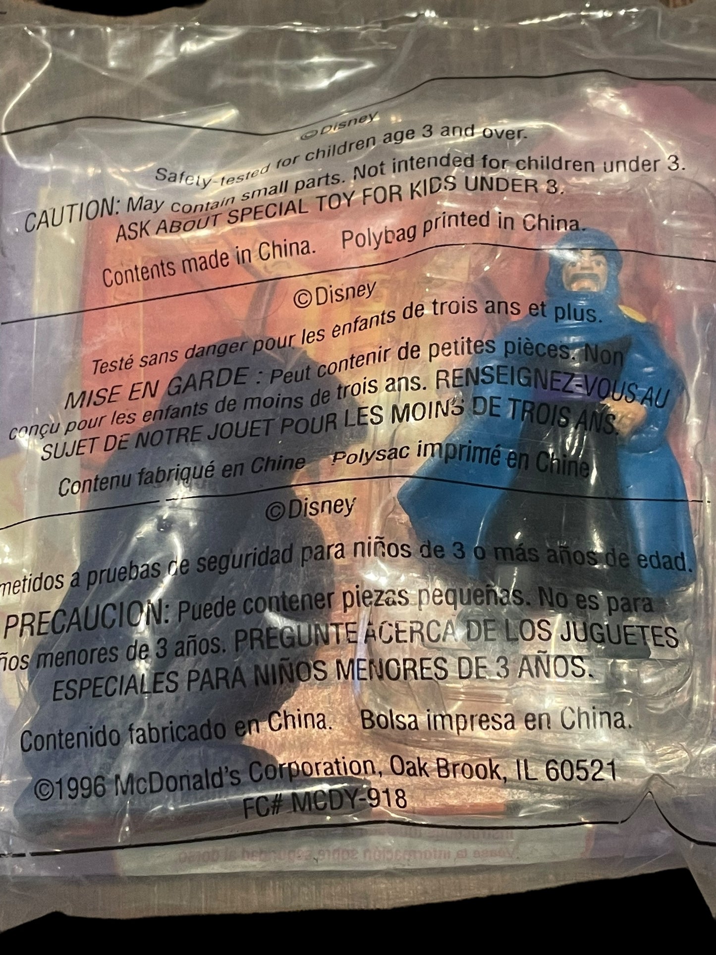 1996 Aladdin and the King of Thieves Cassim McDonald's Happy Meal Toy