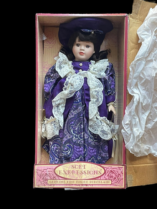 Dandee Soft Expressions Fine Bisque Porcelain Doll