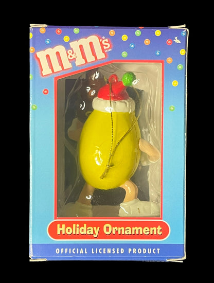 Kurt Adler Yellow M&M Christmas Holiday Ornament