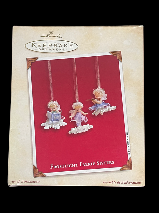 2003 Hallmark Keepsake Ornament Frostlight Faerie Sisters, Frostlight Faeries