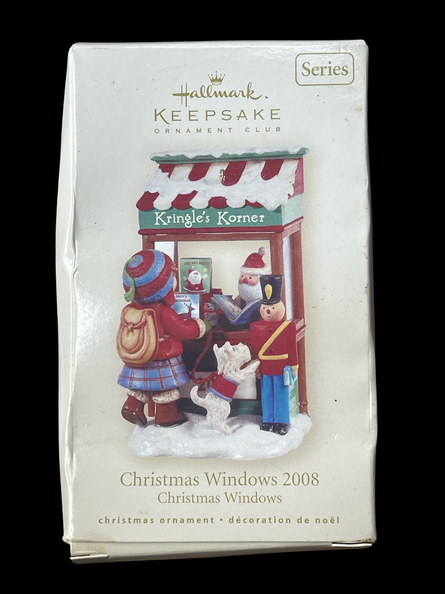 2008 Hallmark Keepsake Ornament Christmas Window #6, Club Ornament