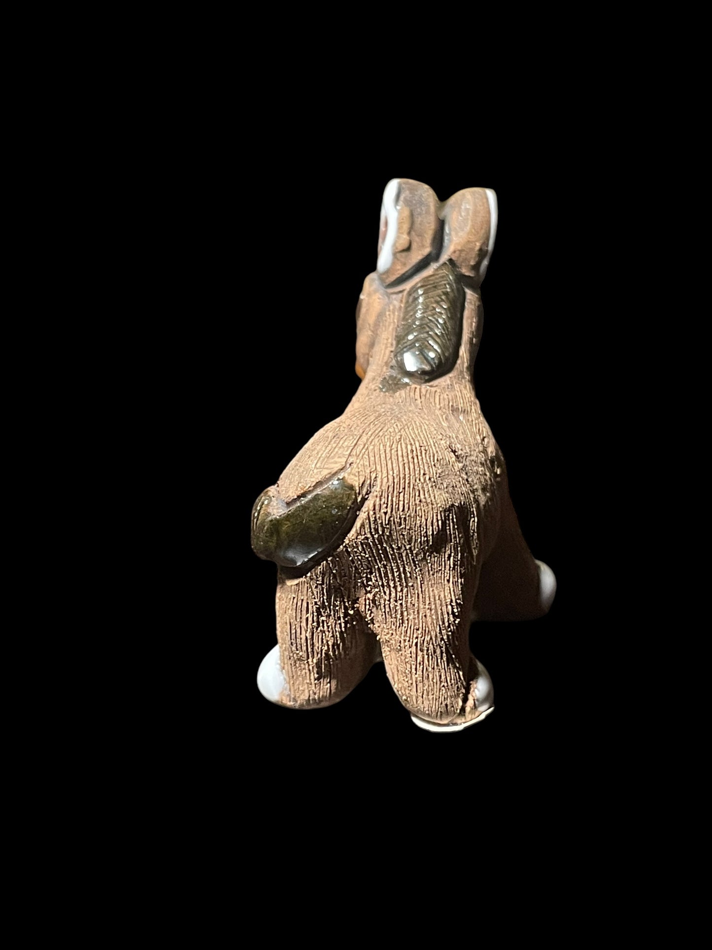 Vintage Clay Donkey Mule Mini Figurine Made in Peru