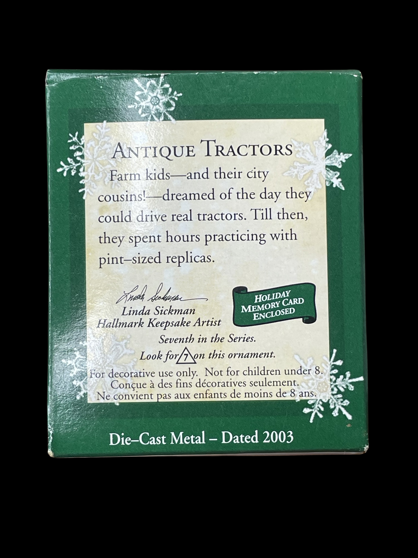 2003 Hallmark Keepsake Ornament Antique Tractors #7, Miniature