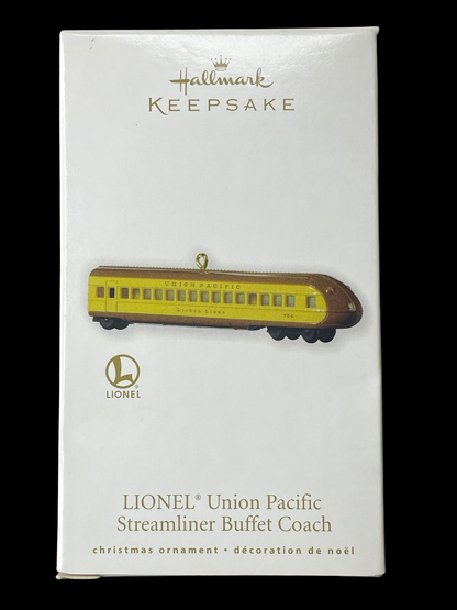 2010 Hallmark Keepsake Ornament Lionel Union Pacific Streamliner Buffet Coach