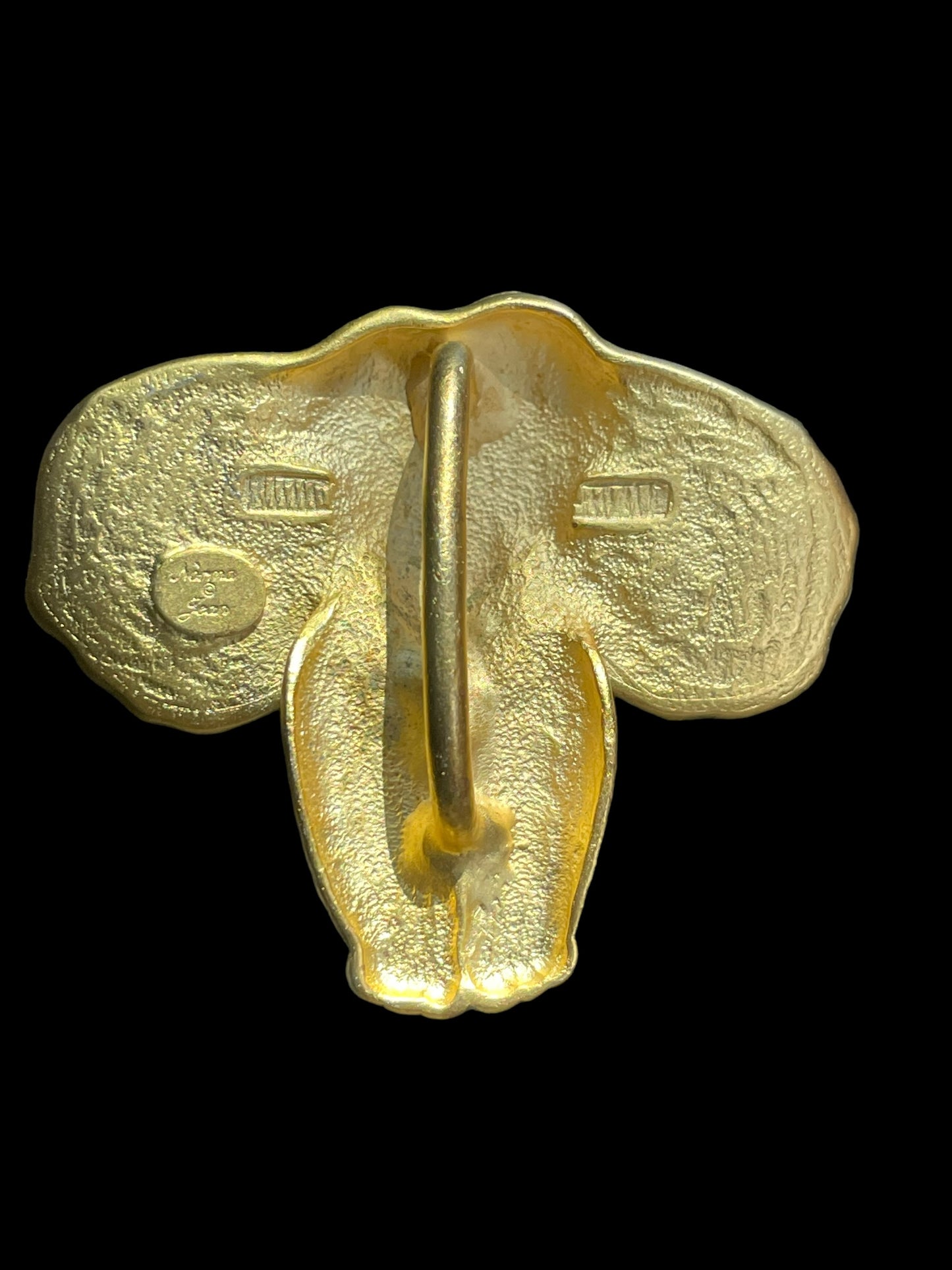 Vintage Norma Jean Gold Tone Elephant Pendant