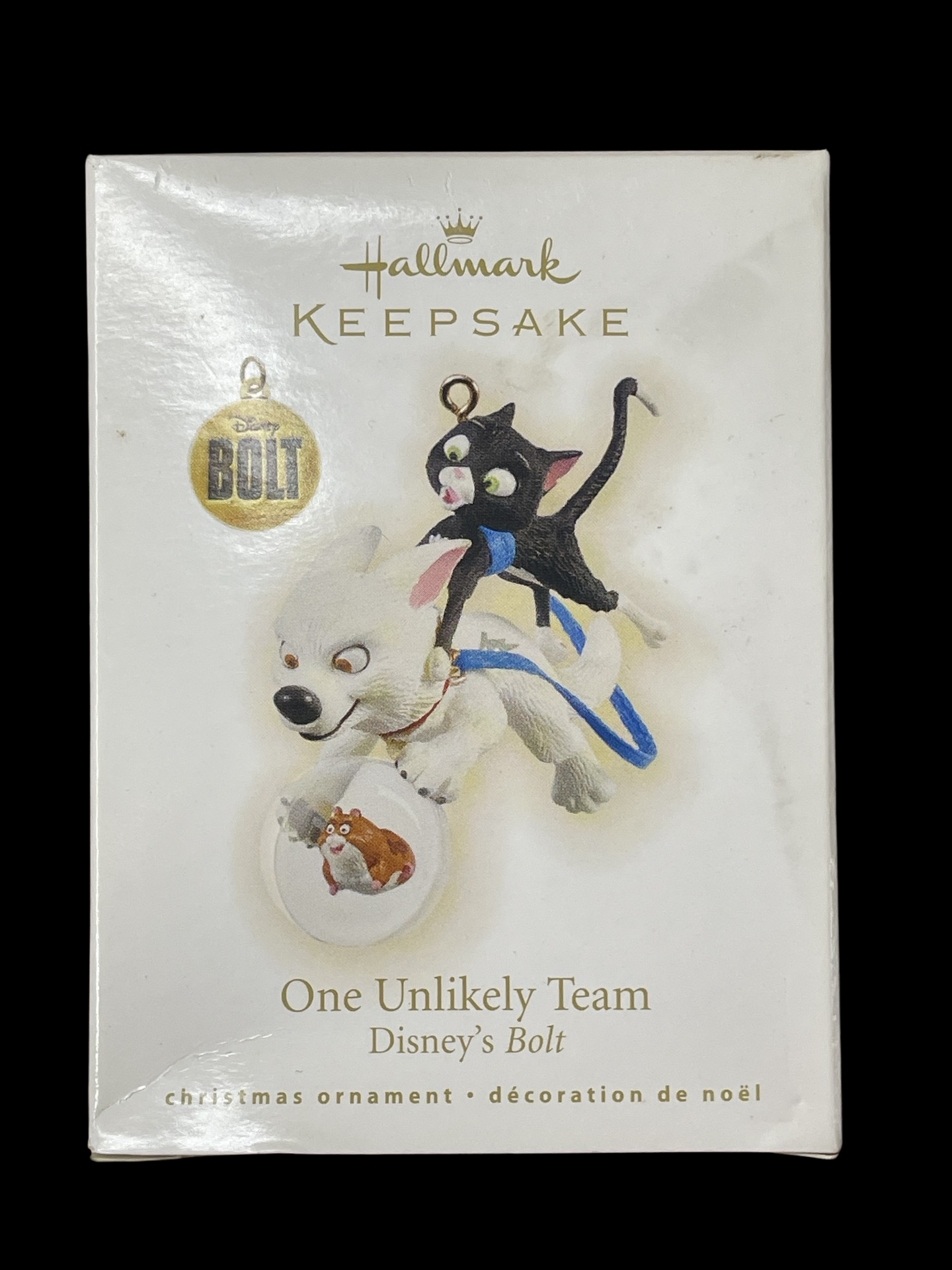 2009 Hallmark Keepsake Ornament One Unlikely Team, Disney's Bolt