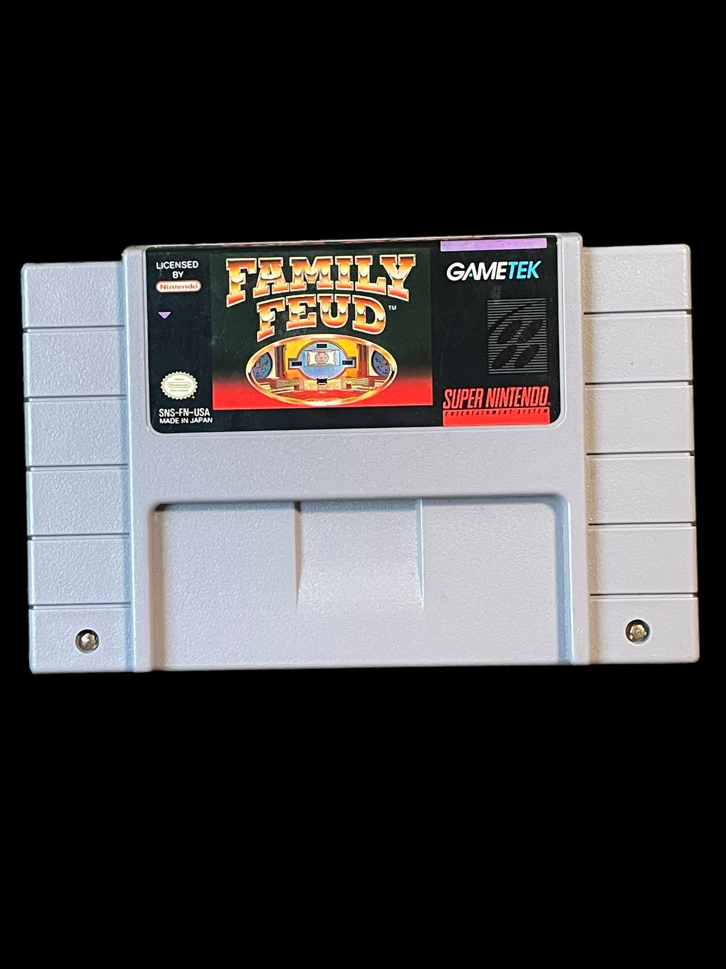 1992 Family Feud SNES Super Nintendo Entertainment System Cartridge Tested