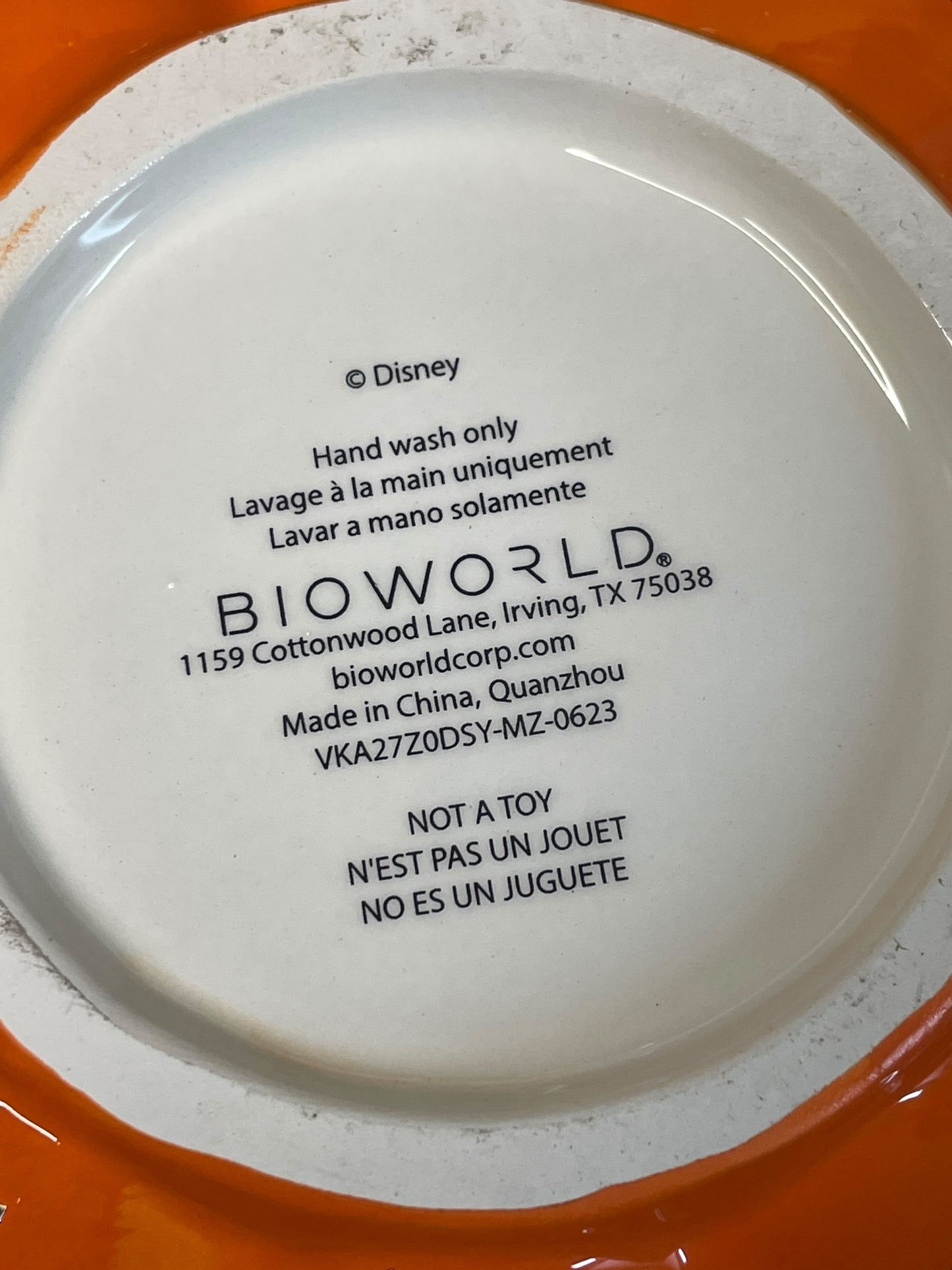 Disney Bioworld Sculpted Ceramic Mickey Pumpkin Tea Set