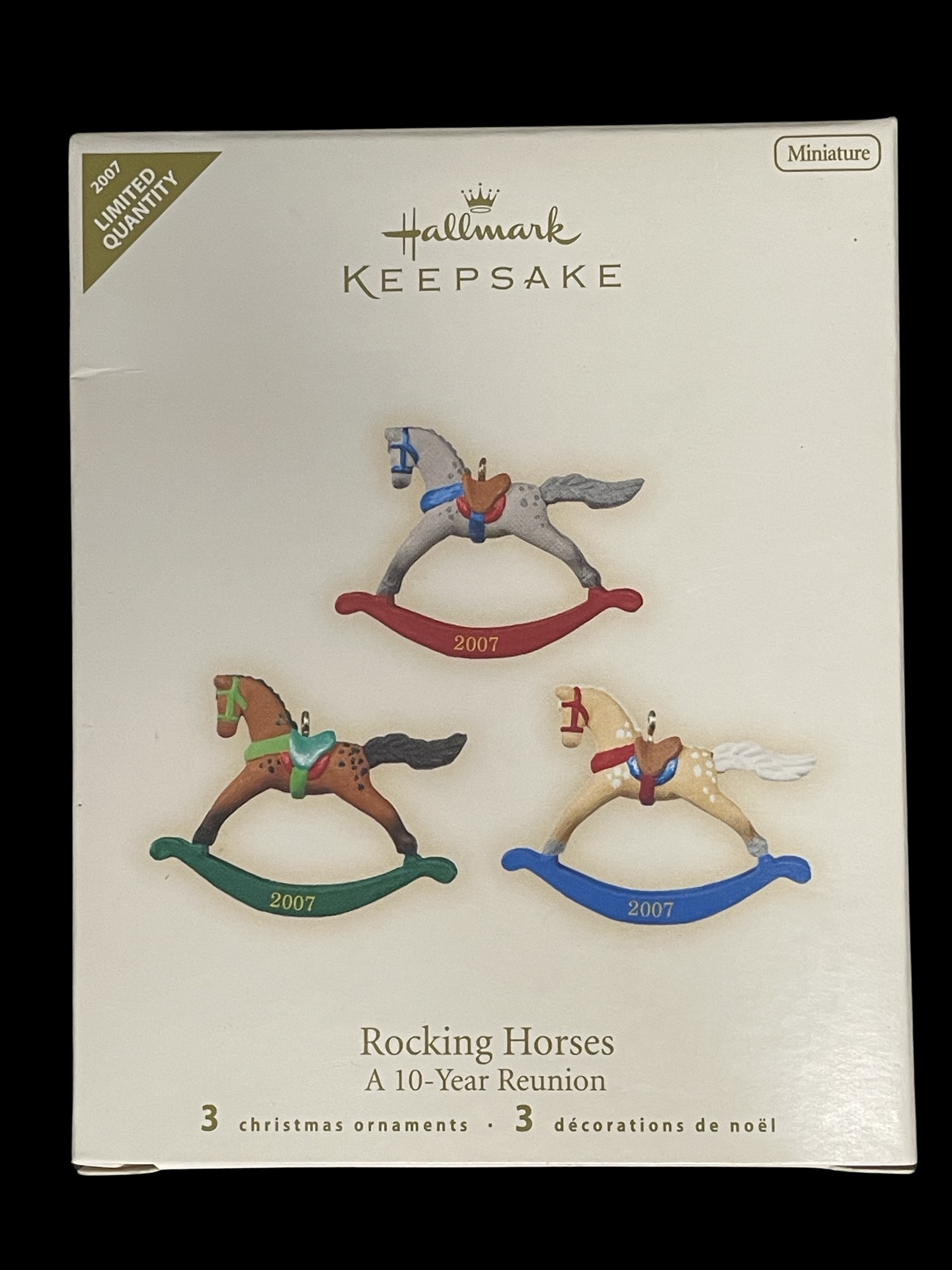 2007 Hallmark Keepsake Ornament Rocking Horses, Miniature