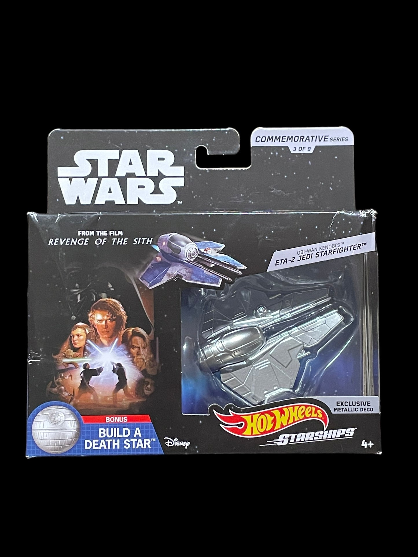 2018 Hot Wheels Star Wars Starships Commemorative Series ETA-2 Jedi Fighter 3 of 9