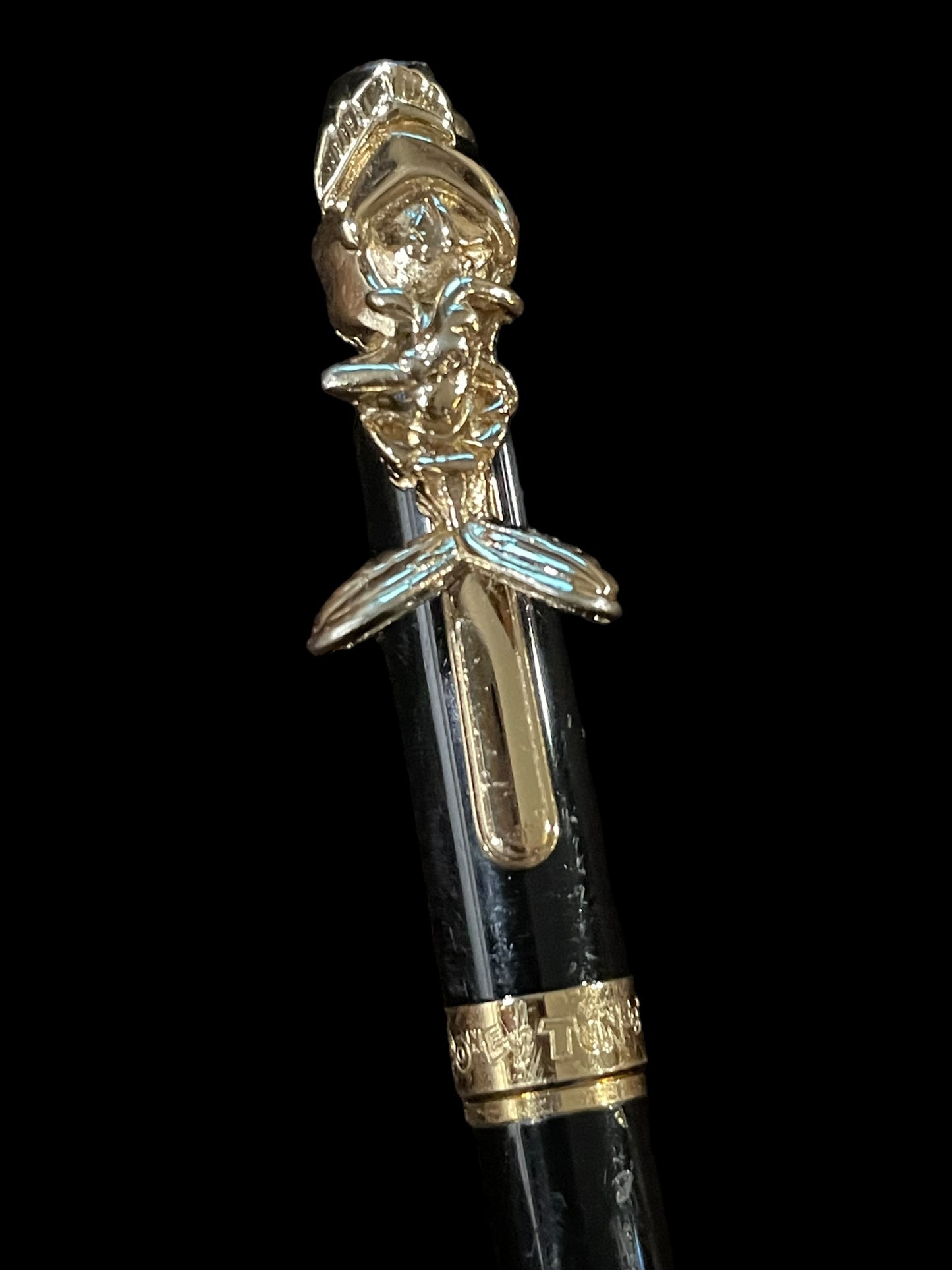 1994 Looney Tunes Marvin the Martian Black and Gold Stylus Pen