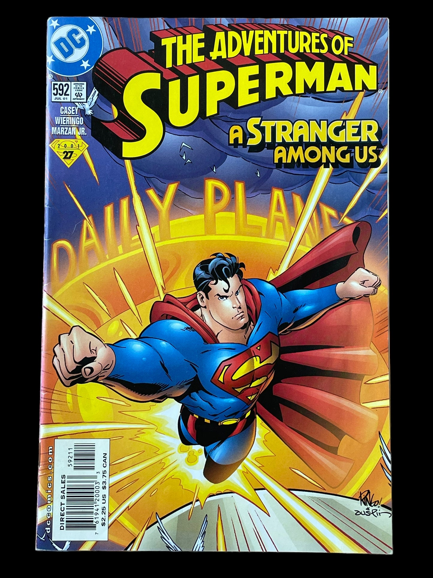 The Adventure of Superman #592 July 2001 DC Comics Book