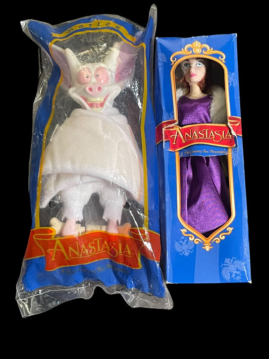 1997 Disney Anastasia & Bartok Burger King Toys Set New