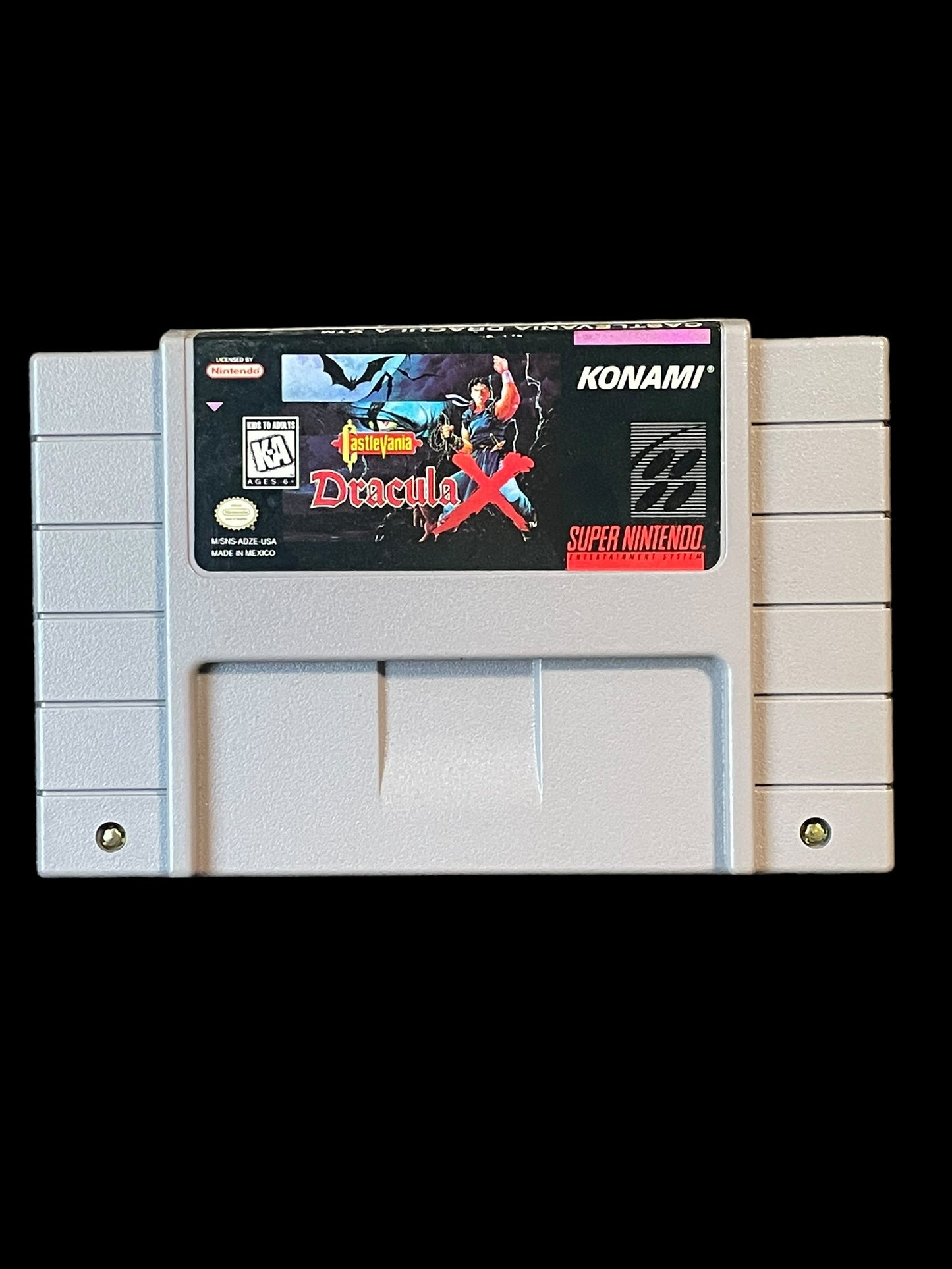 1995 Castlevania: Dracula X SNES Super Nintendo Entertainment System Cartridge Tested