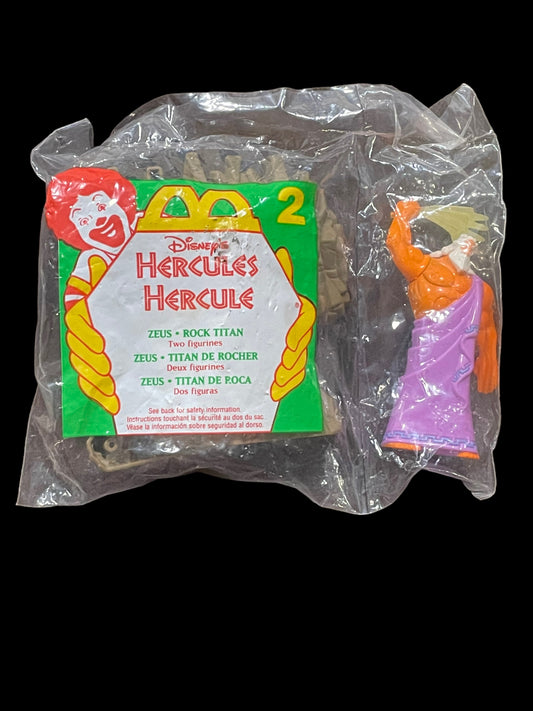 1996 Hercules Zeus & Rock Titan McDonald's Happy Meal Toy