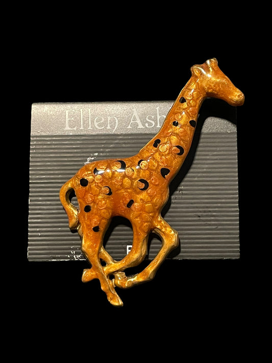 Ellen Ashley Giraffe Brooch Pin