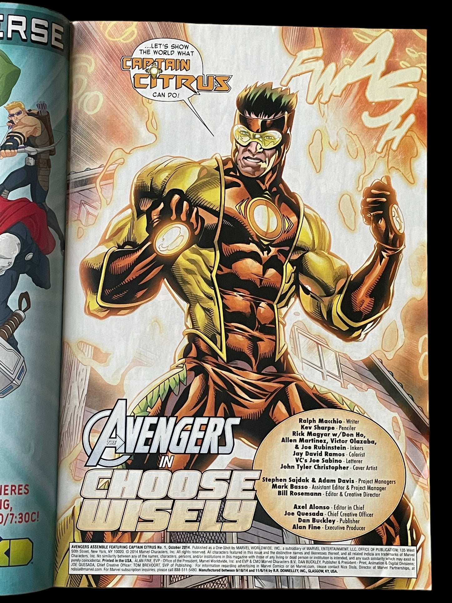 Avengers Assemble Captain Citrus #1 Marvel Comics Book