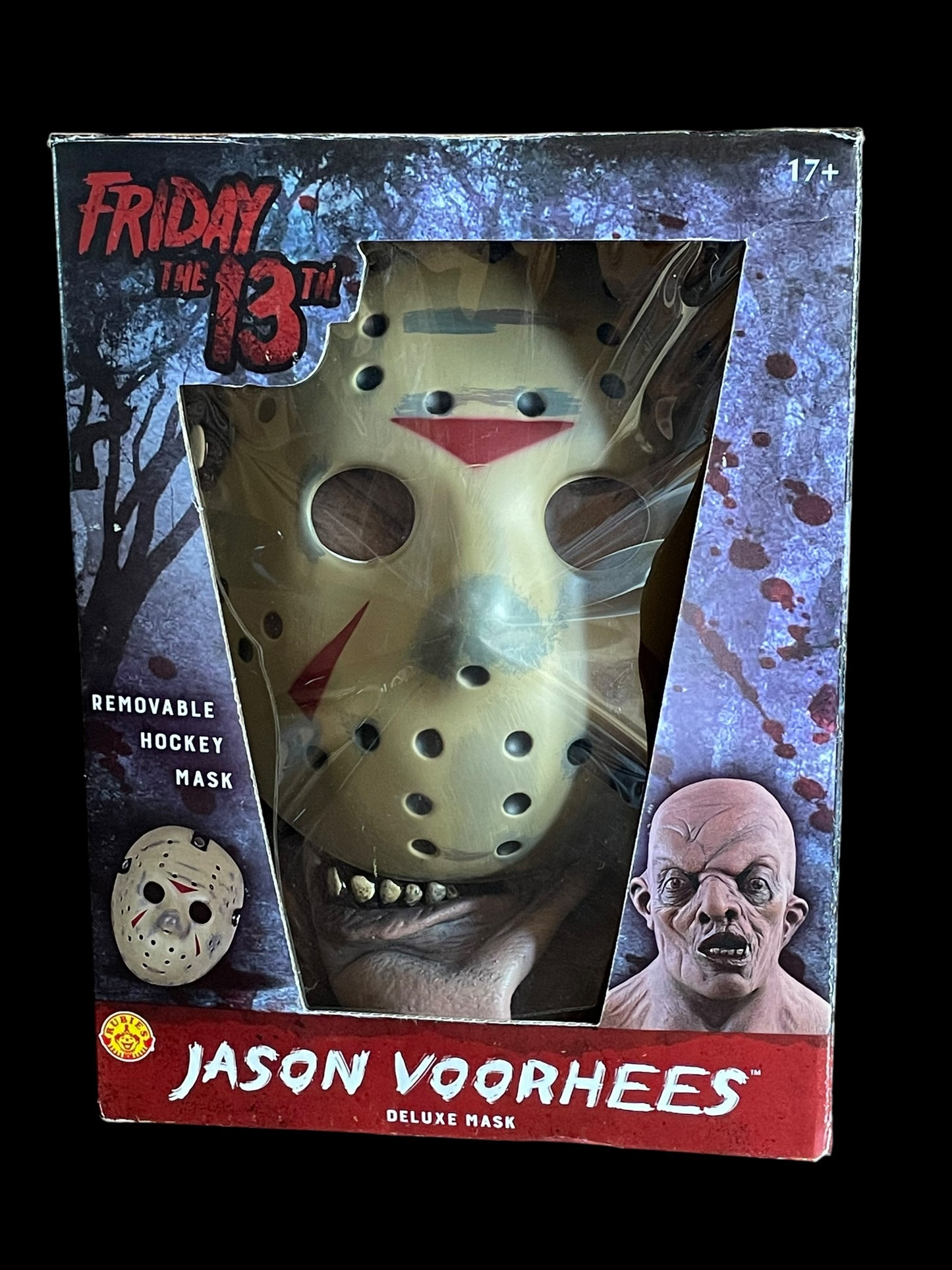 Warner Bros Friday The 13th Jason Voorhees Deluxe Mask with Removable Hockey Mask New